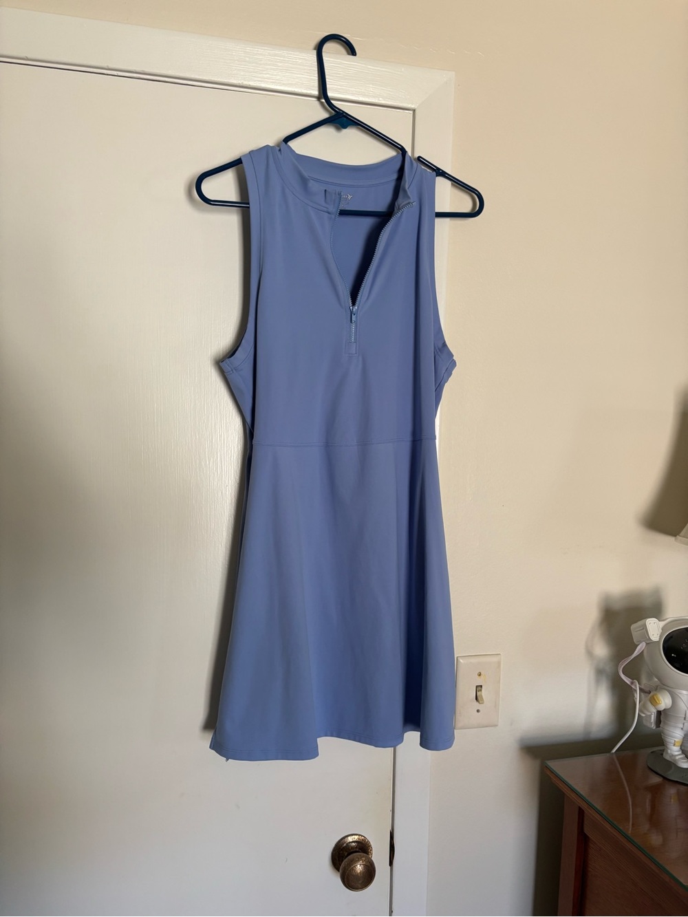 Old Navy Periwinkle Sleeveless Zip-Front Mini Dress